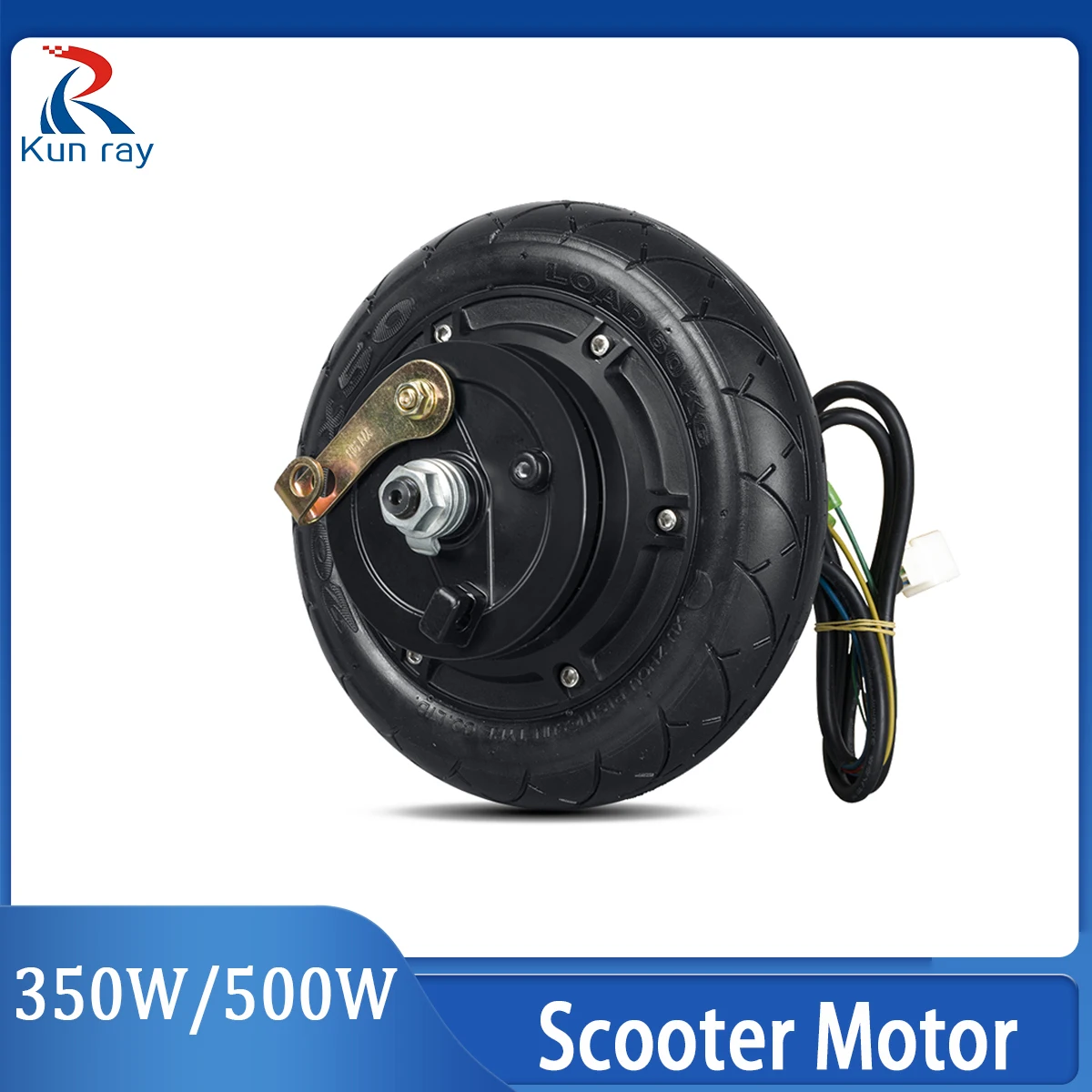 8 inch 48V 500W Hub Motor for Electric Scooter Brushless Hub Motor Engine Motor Replacement Drum Brake Rear Wheel 350W 24V36V48V