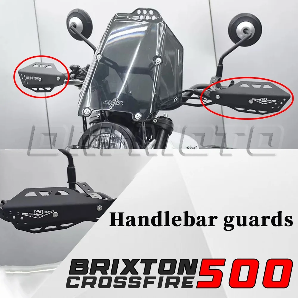 Motorcycle modifications heightened rain and windproof aluminum alloy hand guard for BRIXTON CROSSFIRE 500GK
