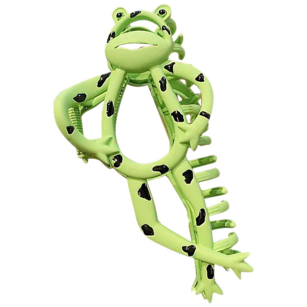 

Cartoon Frog Shark Claw Large Thick Hair Toppers for Women Styling Tool Big Claw Clips Decorative Jaw Clips Glamorous Quirky