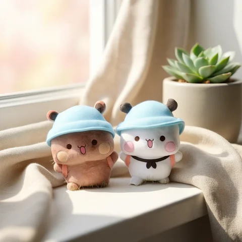 Yier Panda Bear Dolls Cute Bubu Dudu Plush Toy Lovely Cartoon Stuffed Soft Plushies Home Decoration for Girlfriend Gift