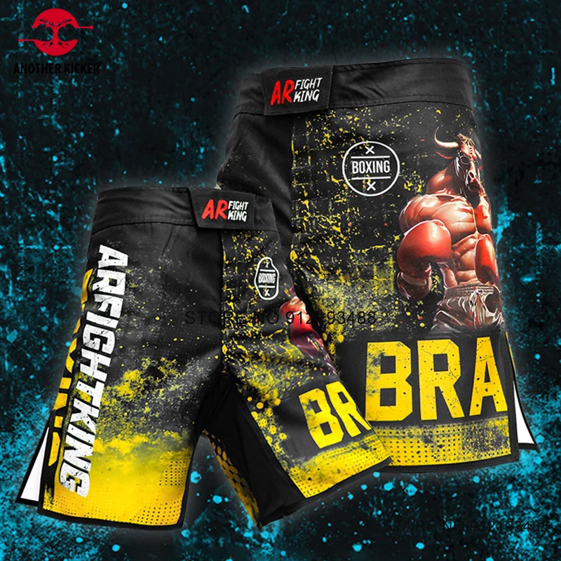 Muay Thai Pants Breathable Fight MMA Shorts Men Women Junior Gym Martial Arts Grappling Kickboxing Cage Fighting Training Trunks