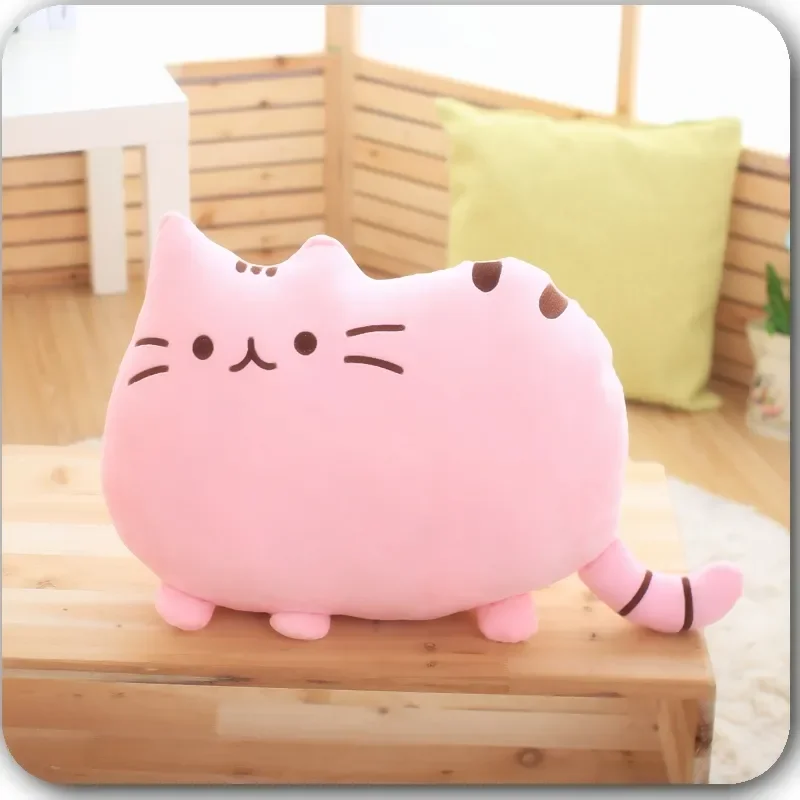 Cute Cookie Cat Pillow Soft Plush Office Nap Pillow Cushion Toy Stuffed Pause Bed Sleep Pillow Home Decor Gift Doll Kids