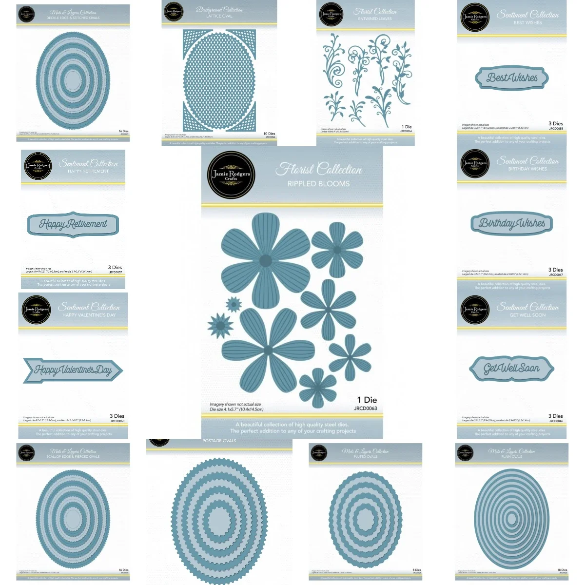 Rippled Blooms Plain Ovals Die Set 2025 New For Diy Scrapbooking Paper Craft Handmade Card Album Punch Art
