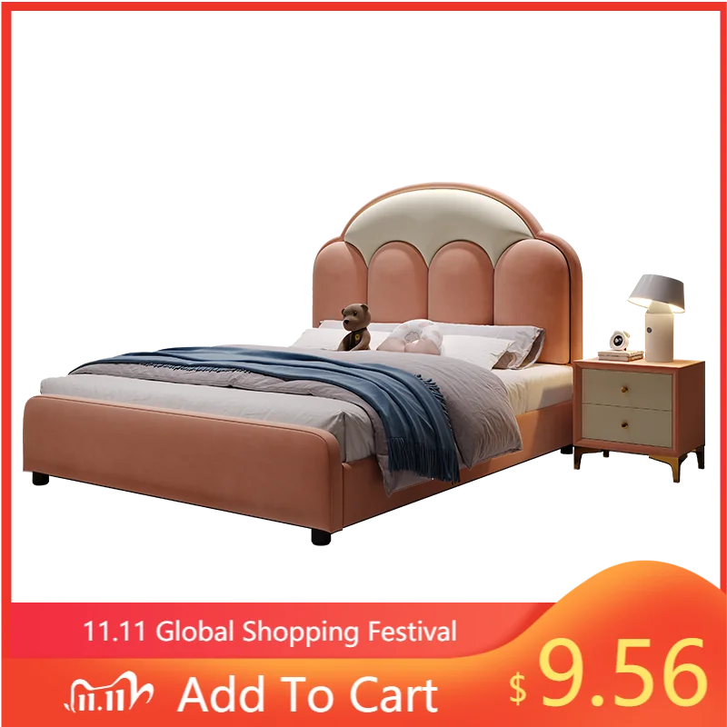 

Modern Minimalist Children's Bed Boys' any-meter Playful Style Children's Bed Customizable Size and Color