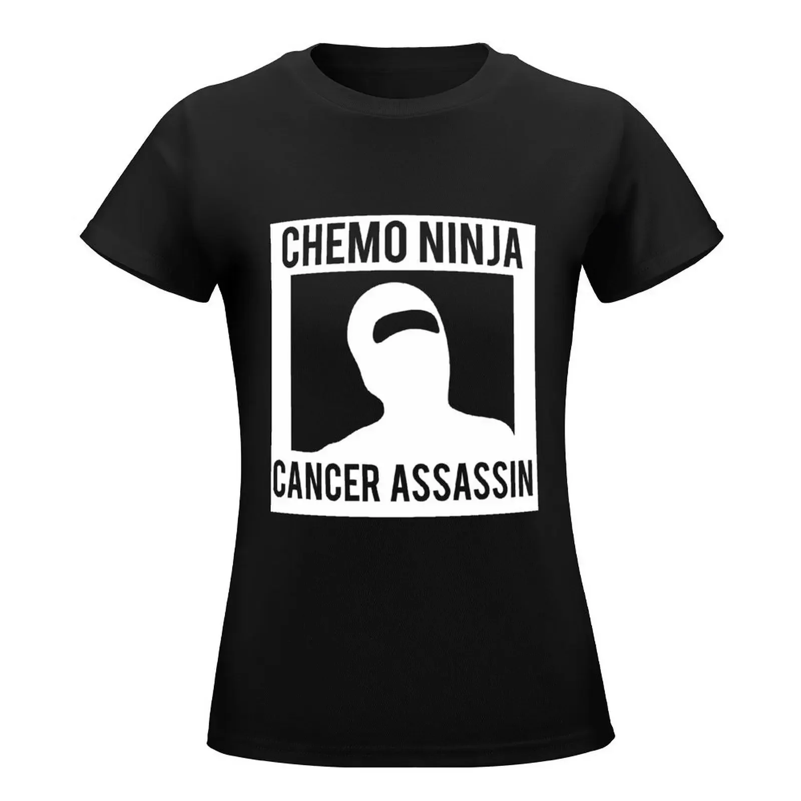 Chemo Ninja Cancer Assassin T-Shirt female summer tops hippie clothes Women's clothing