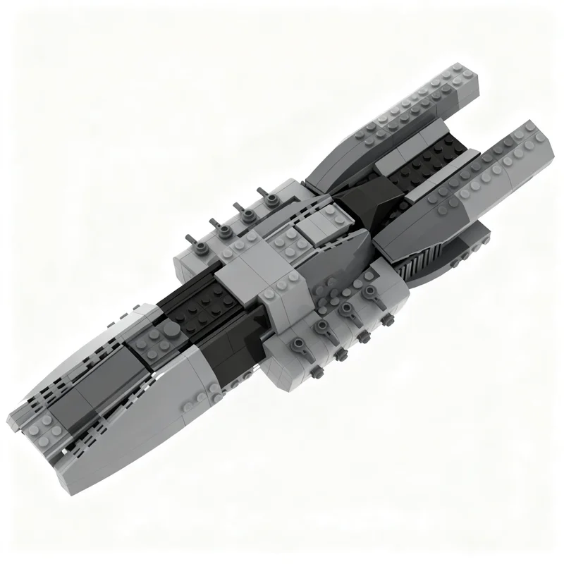 414pcs MOC Battlestar Galactica Adamant Class Frigate Model Building Blocks Creative DIY Collection Assemble Craft Education 3D