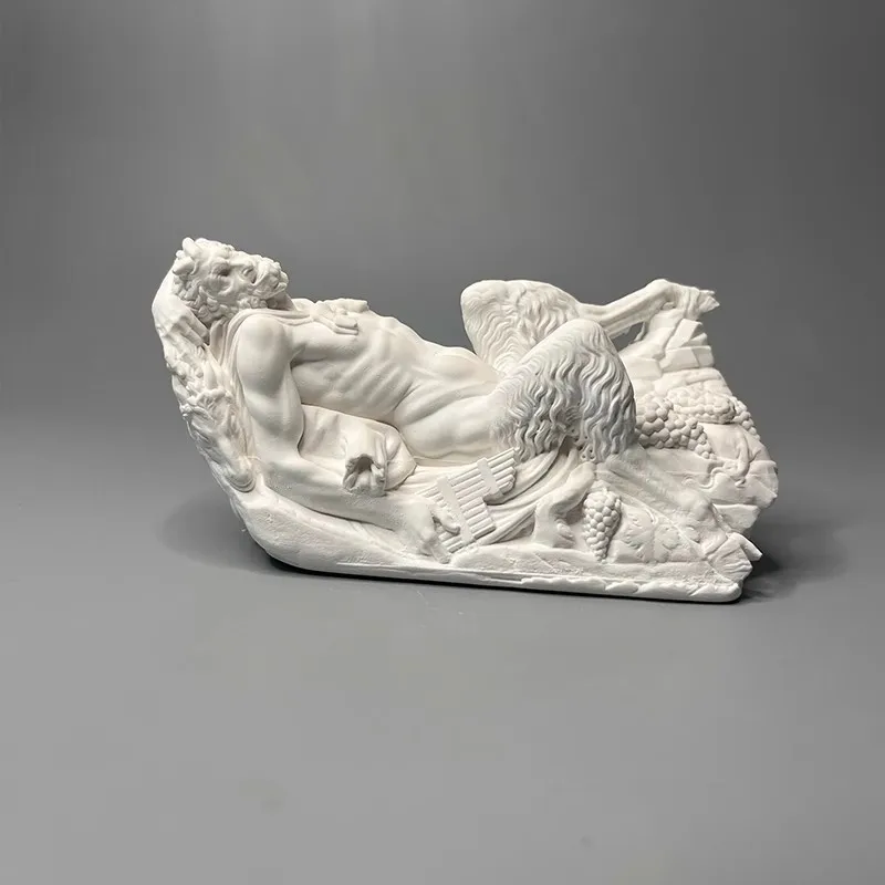 Pan Shen Ancient Greek Myth Sculpture Retro Roman Gypsum Home Decoration Art Figurine Decoration Desk Ornament Birthday Gift