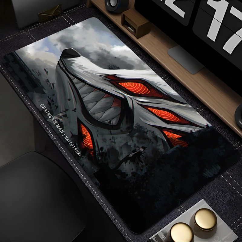 Mouse Pad Colorful Fox HD Print Mousepad Laptop Gaming Accessories Keyboard Pad PC Hayakawa Aki C-chainsaw Man Desktop Mouse Mat