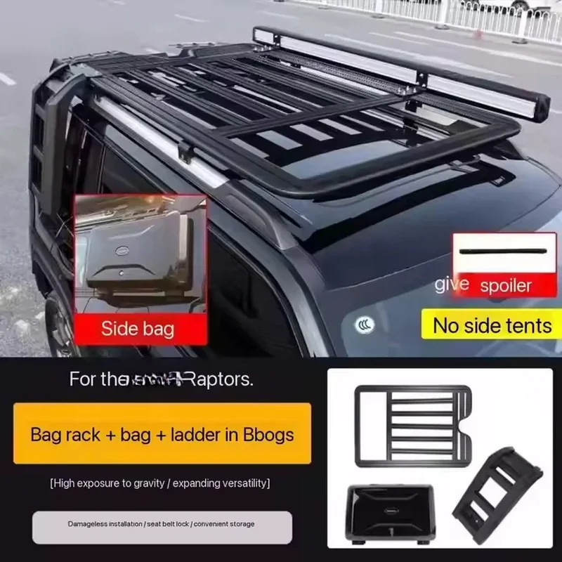 Trail-Ready Durle Roof Storage Rack Side Tool Box, Vehicle Modifiion Parts Compatible With Great Wall Haval H Quick-Mount