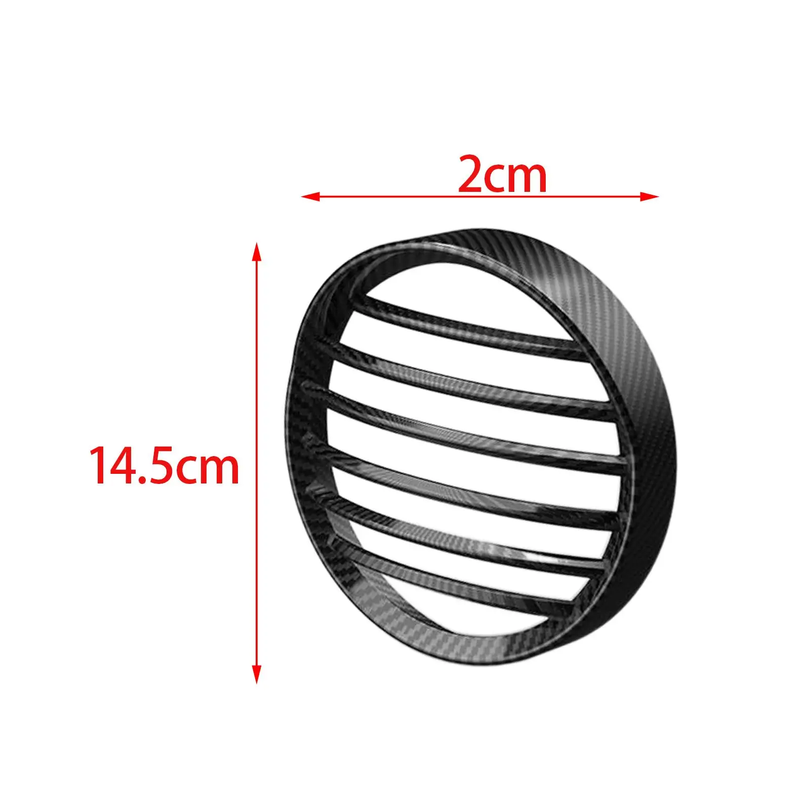 

Motorcycle Headlight Mesh Grille Cover Round 14cm ABS Lampshade Protector for Custom Bike Accessories
