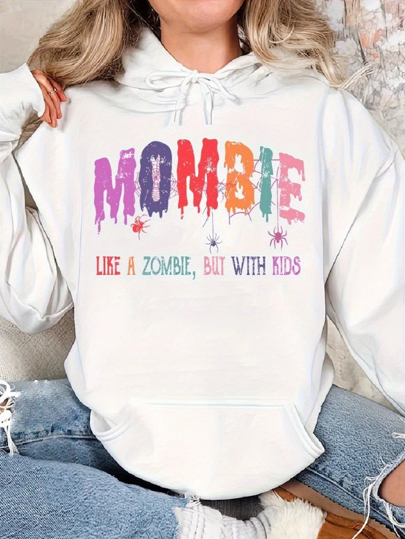 

Женская забавная толстовка с капюшоном для мамы на осень и зиму 2025 _ _ Zombie Humor, элитная роскошь для мужчин и женщин, топ Y2k