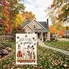 Just A Fall Goose Fall Garden Flag 12x18 Inch Double Sided Funny Autumn Thanksgiving Yard Outdoor Decor jjp
