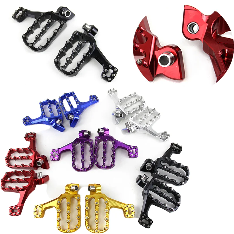 

CNC Foot Rests Footrest footpegs Pegs Pedals For Suzuki Yamaha Honda KTM