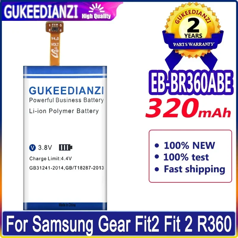 Bateria Brand New Battery EB-BR360ABE EB-BR365ABE 320mAh For Samsung Gear Fit2 Fit 2 R360 Fit2 Pro Fitness SM-R365 R365 Warranty