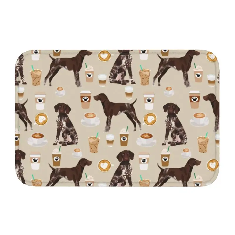 German Shorthair Pointer Dog Doormat Anti-Slip Bath Kitchen Mat Toilet Door Floor Entrance Carpet Rug