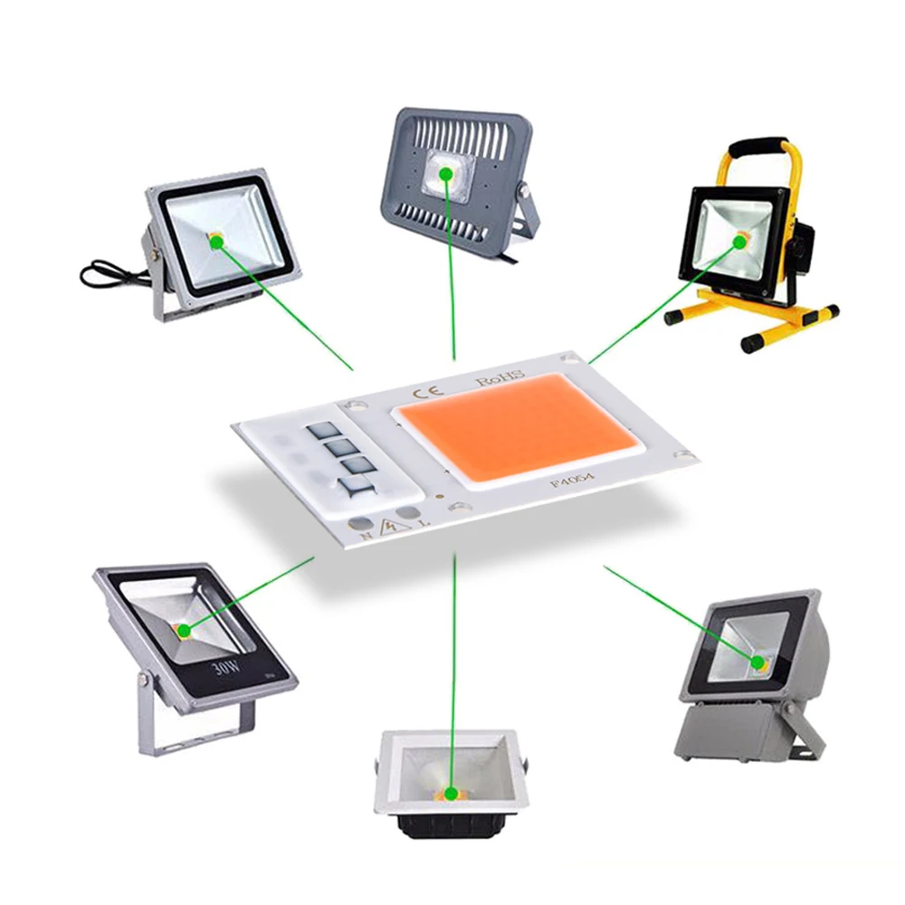 LED Chip Full Spectrum Led Grow Chip 10W 20W 30W A220V COB Chip DIY Smart IC No Need Driver For Vegetable and flower fill light