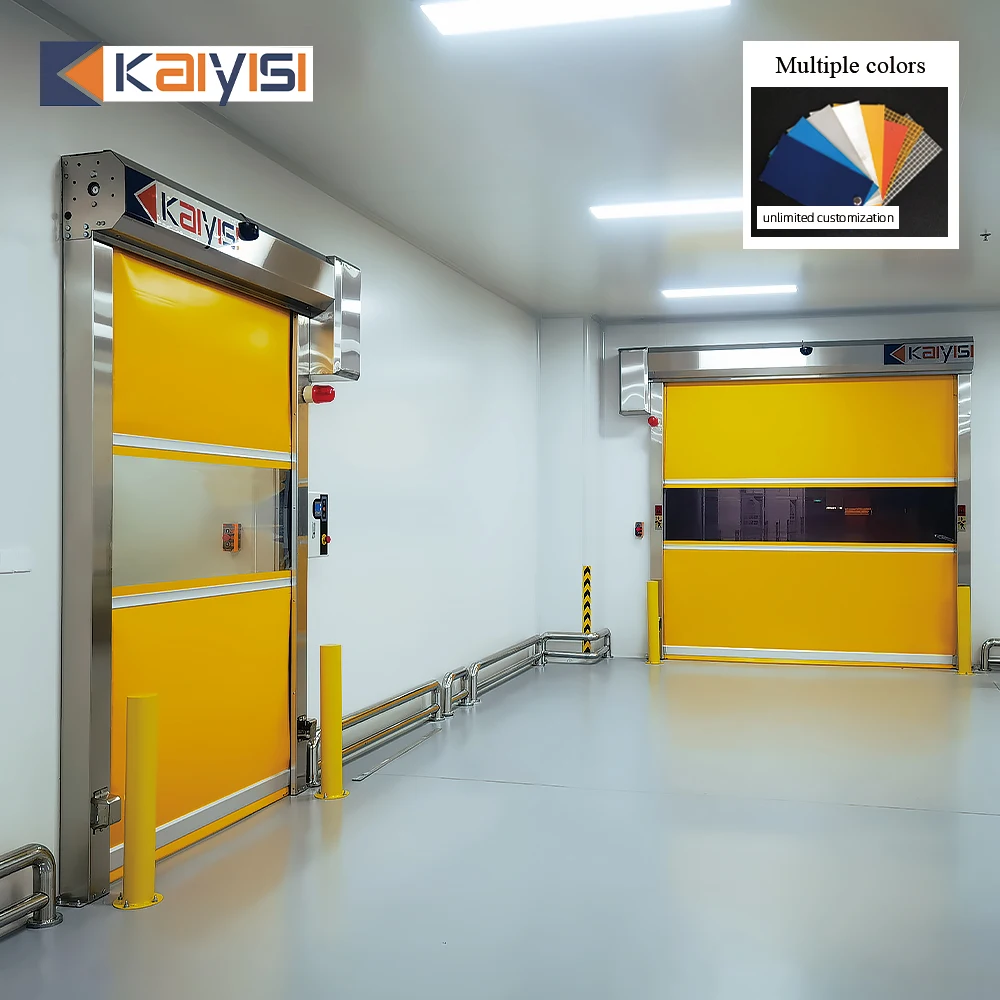 Airtight Dustproof Industrial High Speed Rolling Quick Door For Clean Room Cold Storage Warehouse