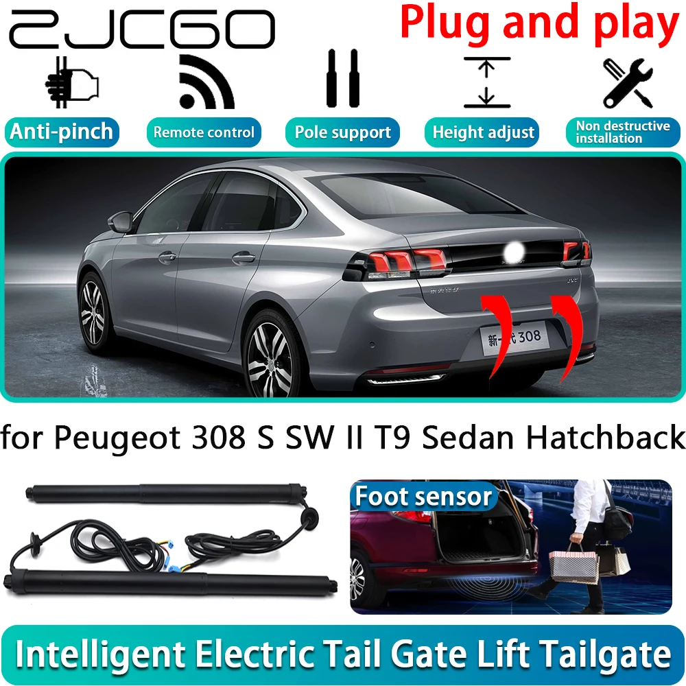 for Peugeot 308 S SW II T9 Sedan Hatchback Estate 2013-2021 Electric Powered Tailgate Power Liftgate Automatic Tailgate System