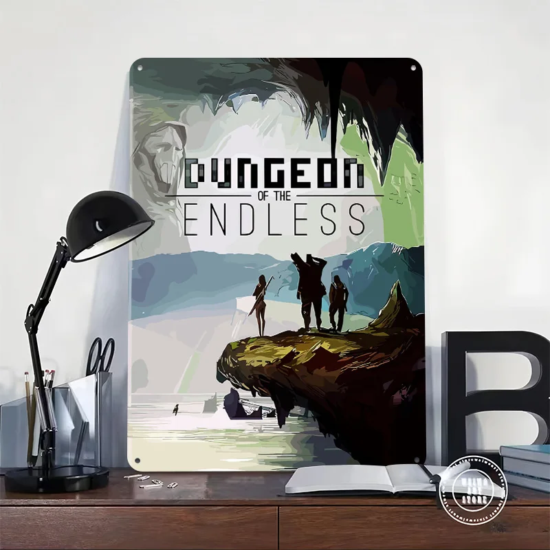 Dungeon of the Endless Game Art 3D Texture Metal Poster Customized Wall Art Tin Sign Gift for Mancave Decoration Room Ornaments