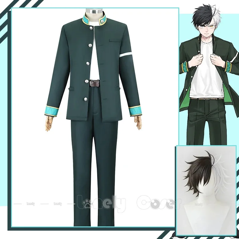 

Харука Сакура Косплей Костюм Парик Аниме WIND BREAKER Furin High School Bofurin Униформа Куртка Пальто Брюки Пояс Хэллоуин Мужчины