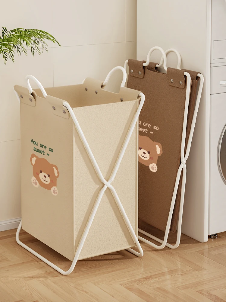 

Корзина для белья для дома, для ванной комнаты, для грязной одежды, штабелируемая, в милом стиле, для семьи, для гостиной, для спальни, универсальная корзина для хранения