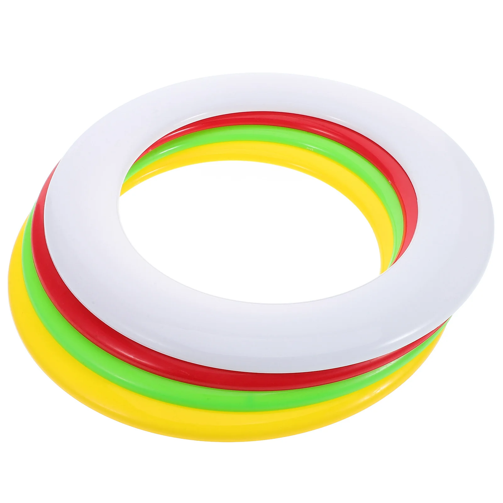 

4Pcs Reusable Flying Rings Lightweight Portable Beach Play Flying Disc Juggling Rings Outdoor Toys