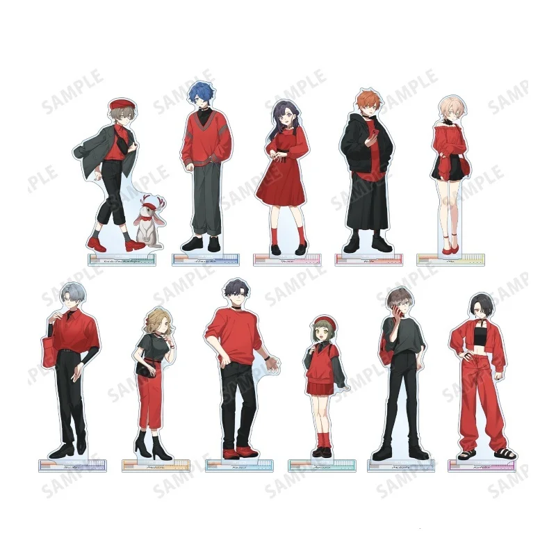 Anime MILGRAM Game Acrylic Stand Doll Amane Shidou Es Haruka Yuno Mikoto Mahiru Kazui Model Figure Plate Cosplay Keychain 15cm