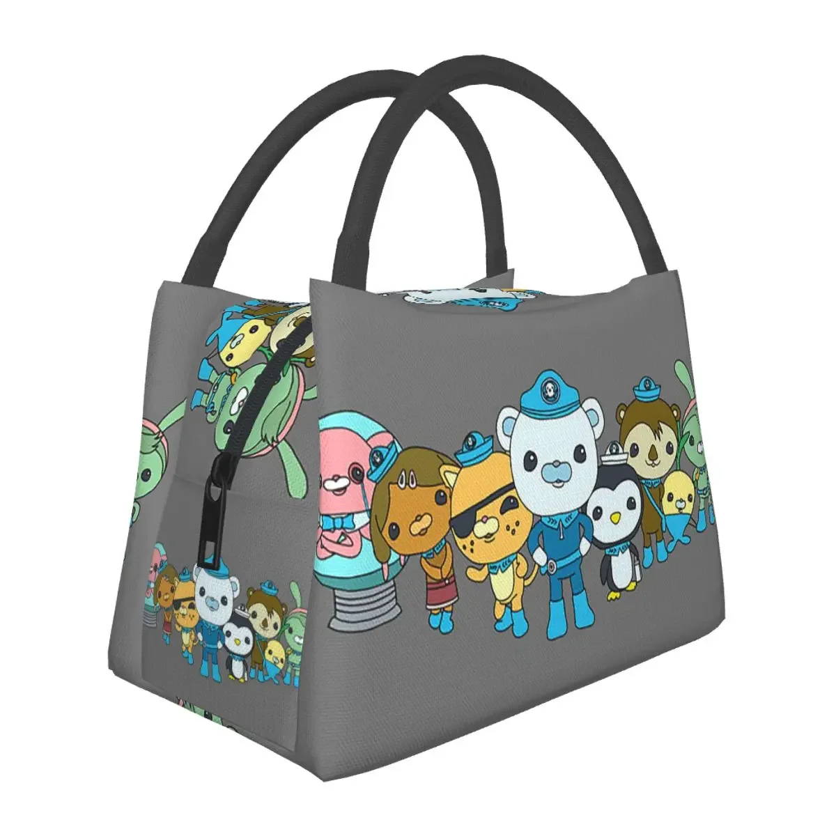 Octonauts Lunch Bags Insulated Bento Box Portable Lunch Tote Leakproof Picnic Bags Cooler Thermal Bag for Woman Student Office