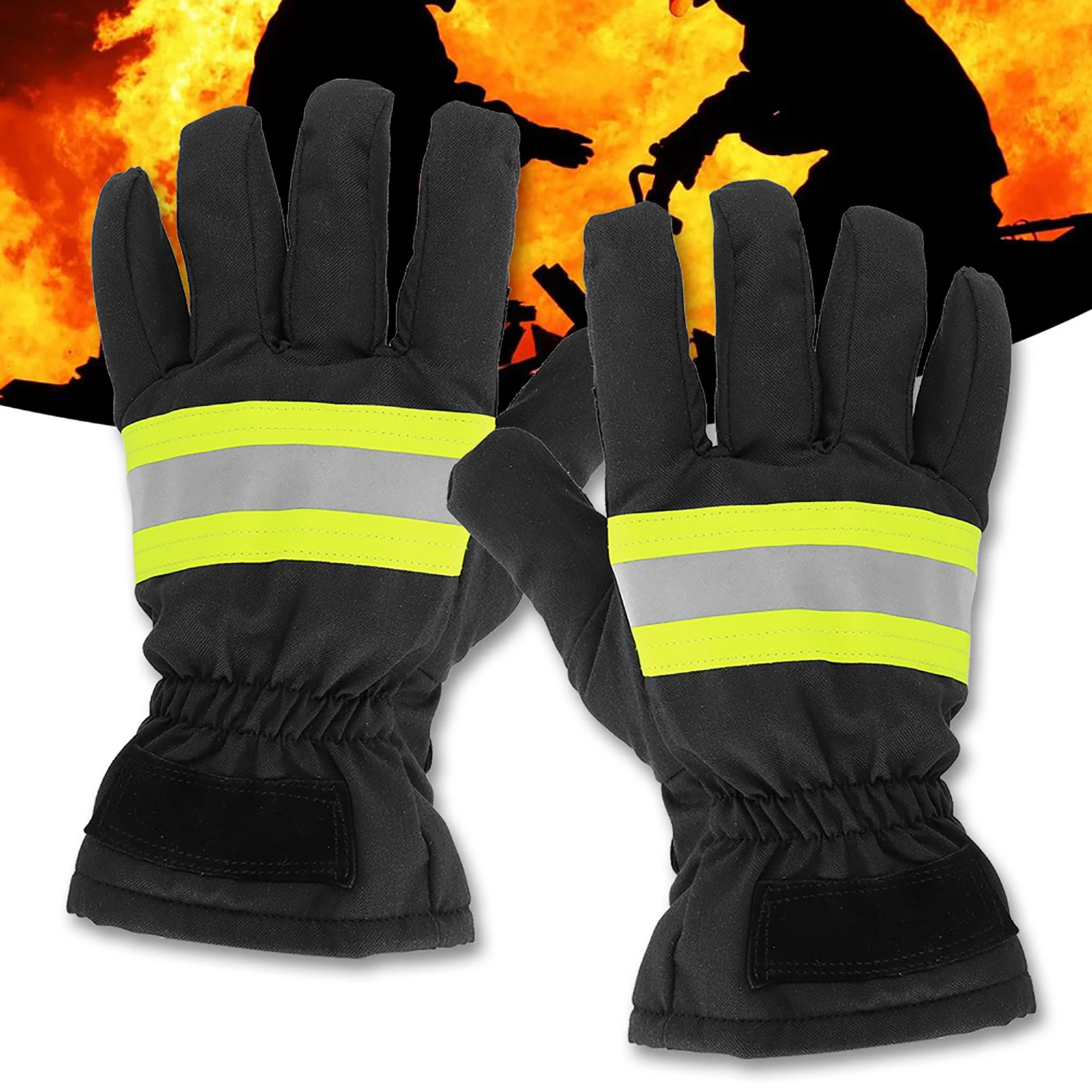 ZK30 Flame Retardant Firefighting Gloves Heat‑Resistant Waterproof Breathable Firefighter Hand Protection Cover