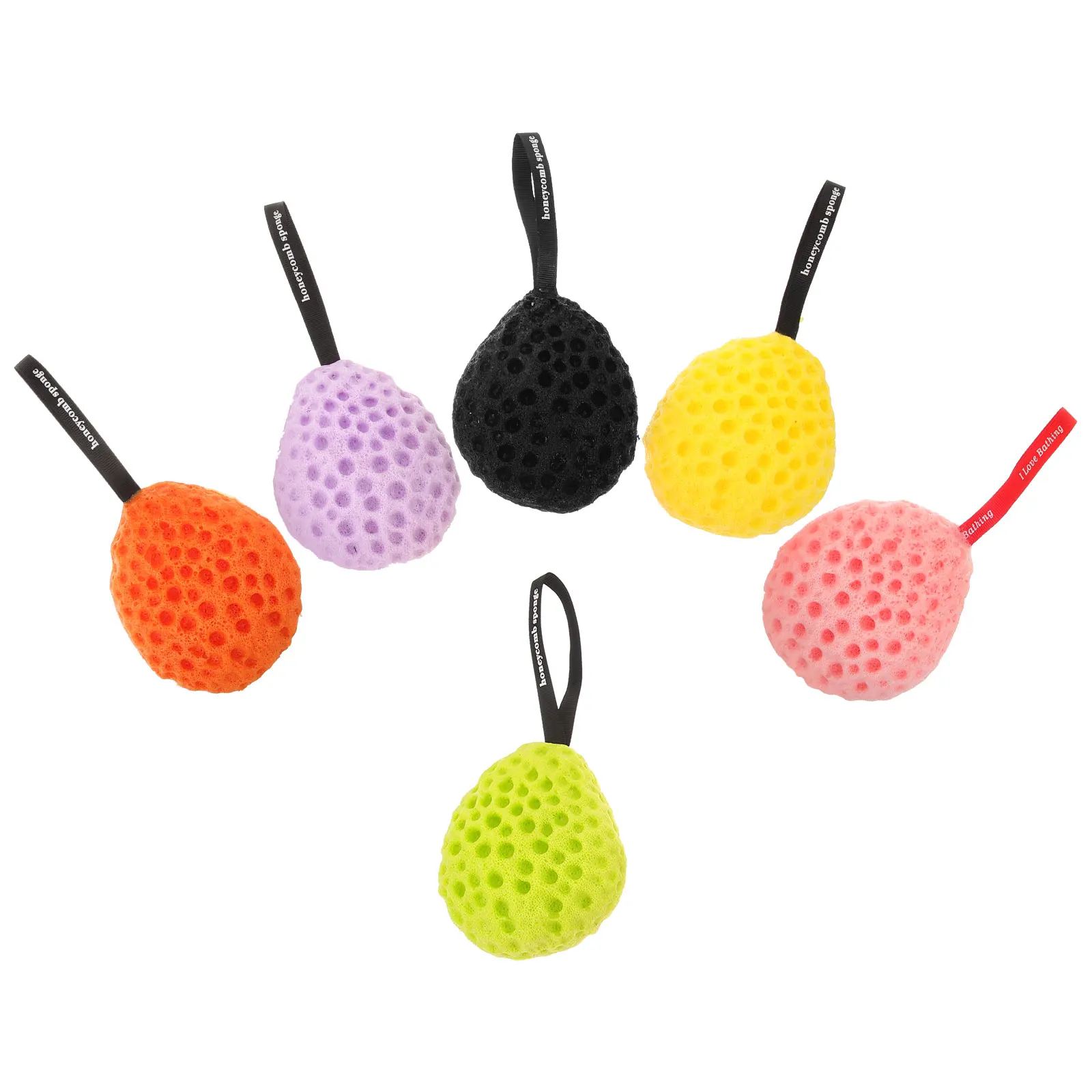 

6 Pcs Bath Ball Colorful Kids Sponges Soft Non Latex Shower Sponge for Baby Bathing Cleansing Body Wash Exfoliating Foam Maker