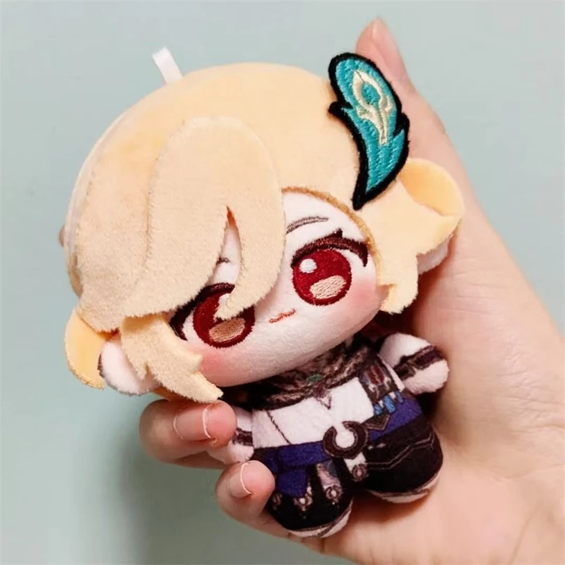 ตุ๊กตาคอสเพลย์คาเวห์จากเกม Genshin Impact ขนาด 10 ซม. ของเล่นตุ๊กตาผ้ากำมะหยี่ ของตกแต่งกระเป๋าเป้สะพายหลัง ของขวัญวันเกิดสำหรับเด็ก