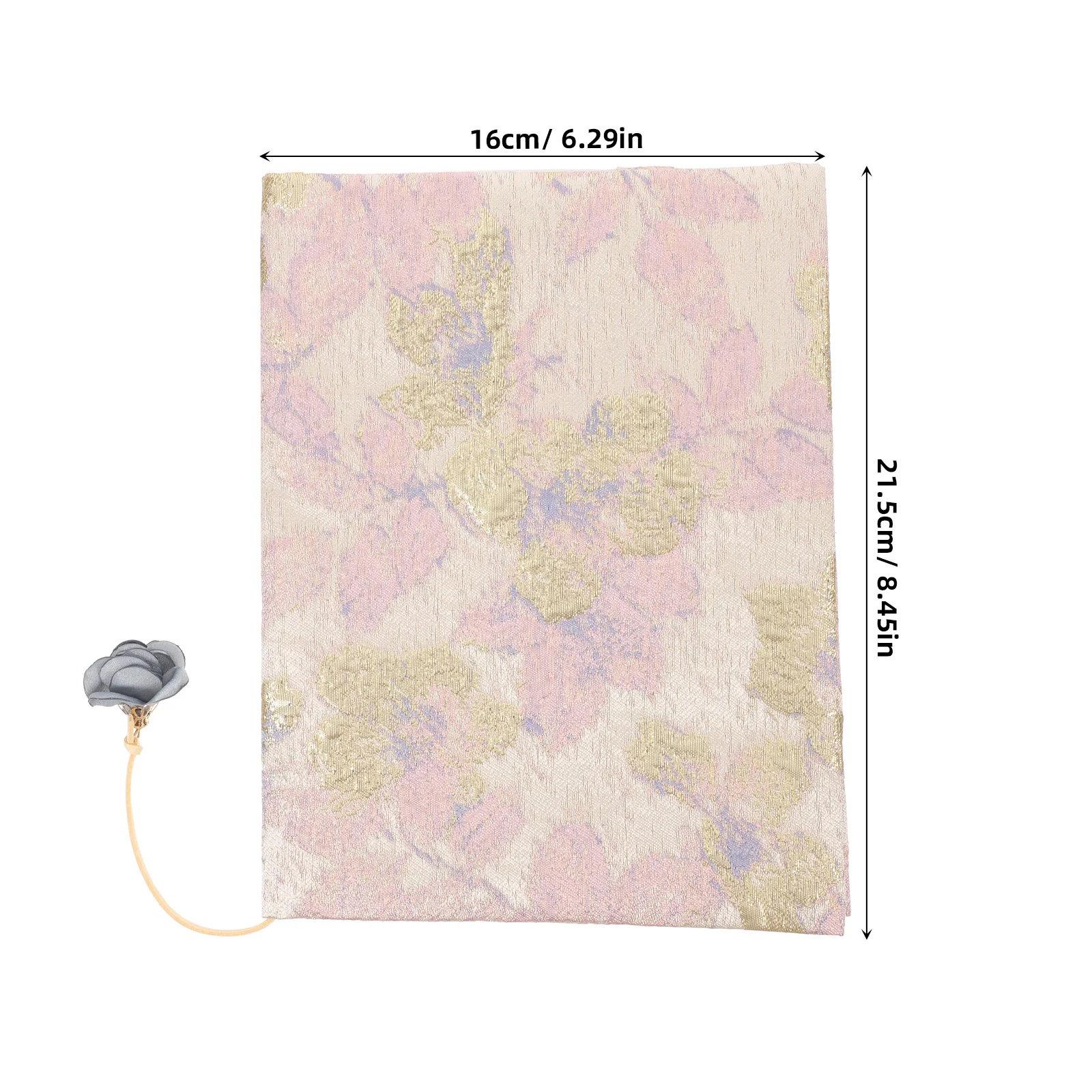 布製ブックカバー サテン製 伸縮性 調整可能 保護スリーブ 大型教科書用 ハードカバー本用プロテクター