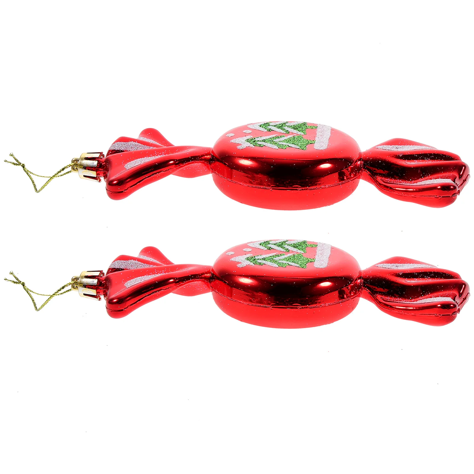 

2 Pcs Candy Hangings Prop Tree Ornaments Theme Decorations Decorative Christmas