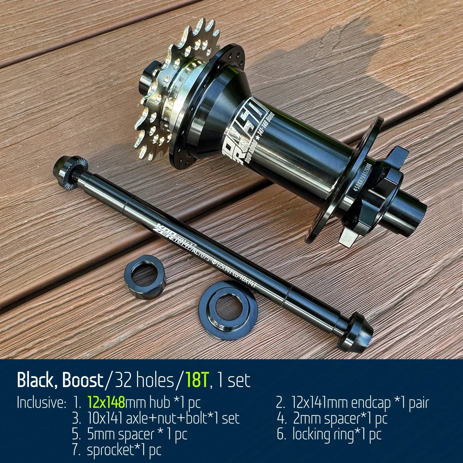 ko_ko♡ Koozer 450 Dirt Jump Single Speed 32H 120 Click Steel Axle 10x135