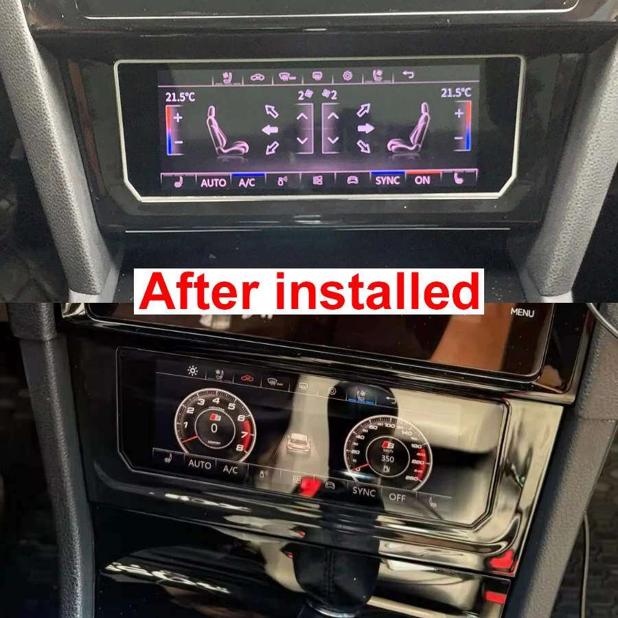ل VW Golf 6 7 Tiguan Passat B7 B8 CC البديل تكييف الهواء الرقمي A/C لوحة سخان مكيف الهواء شاشة تعمل باللمس 6.9 بوصة