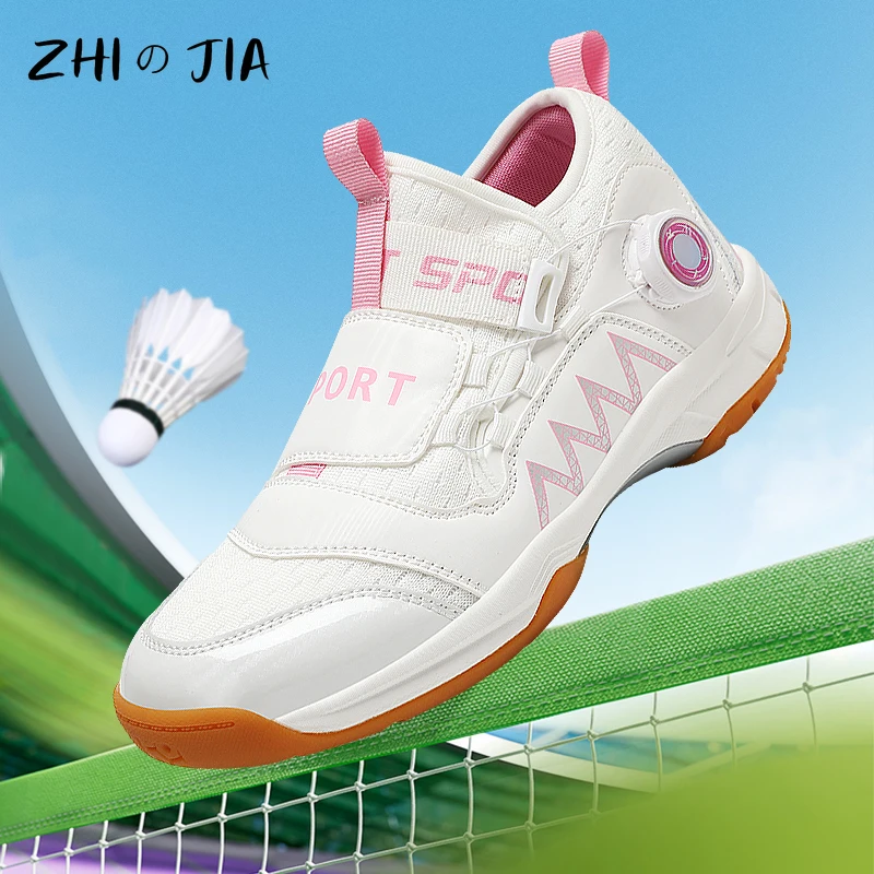

Children's Badminton Sneaker Boys and Girls Shoes Student Table Tennis Professional Competition Training Footwear 30-40