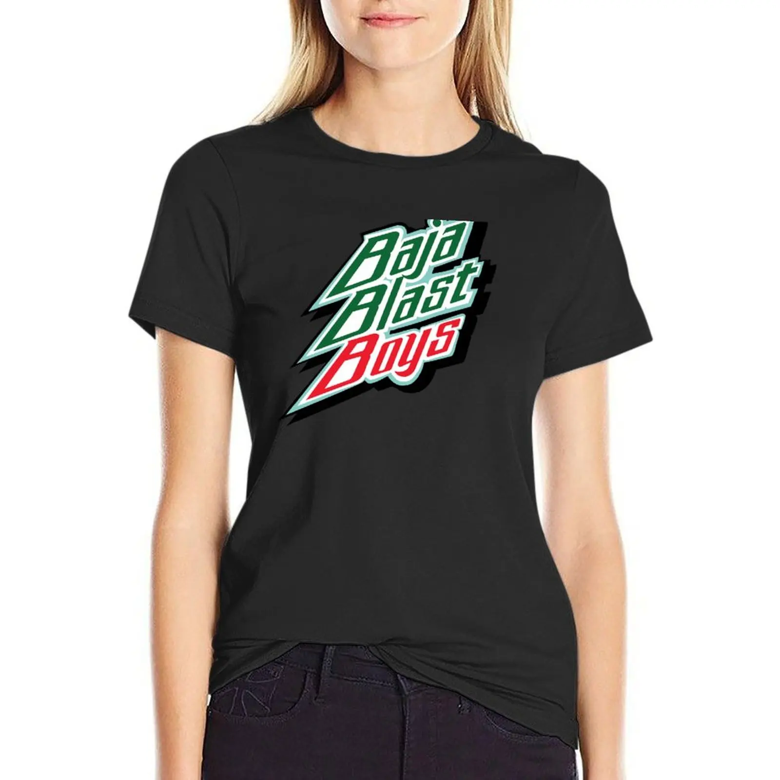 

Baja Blast Boys T-Shirt summer top korean fashion rock and roll t shirts for Women