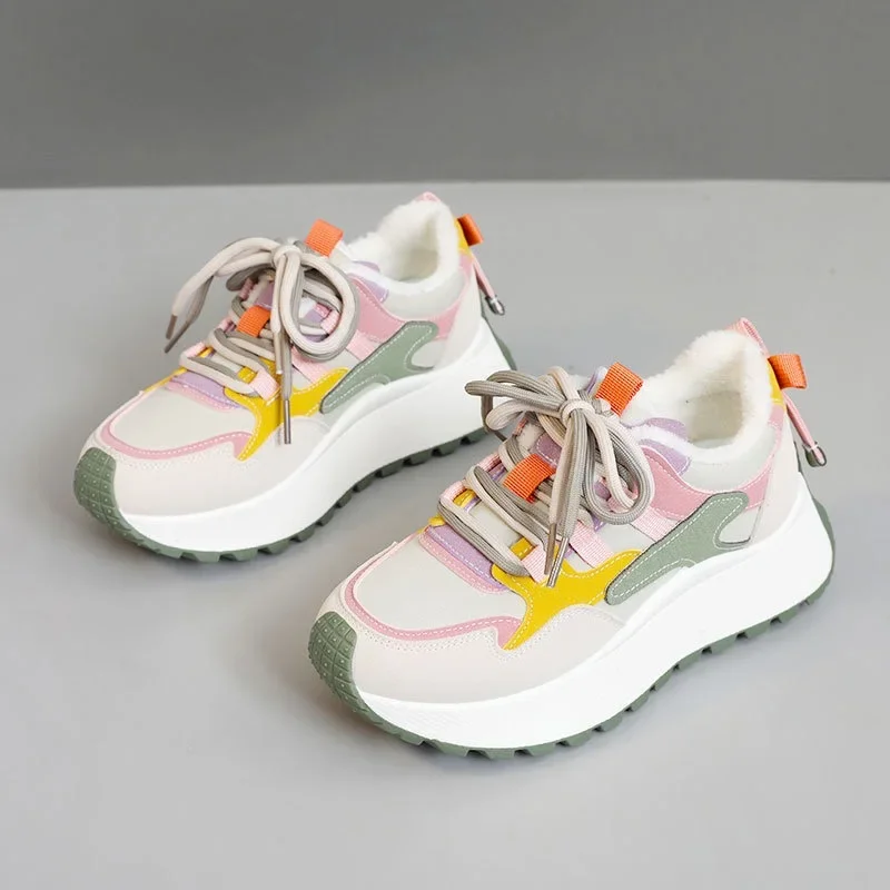 Women\'s Sneakers Original Designer Platform Casual Shoe Height Increasing Sport Shoes for Women Thick Sole Vulcanize Shoes Tenis