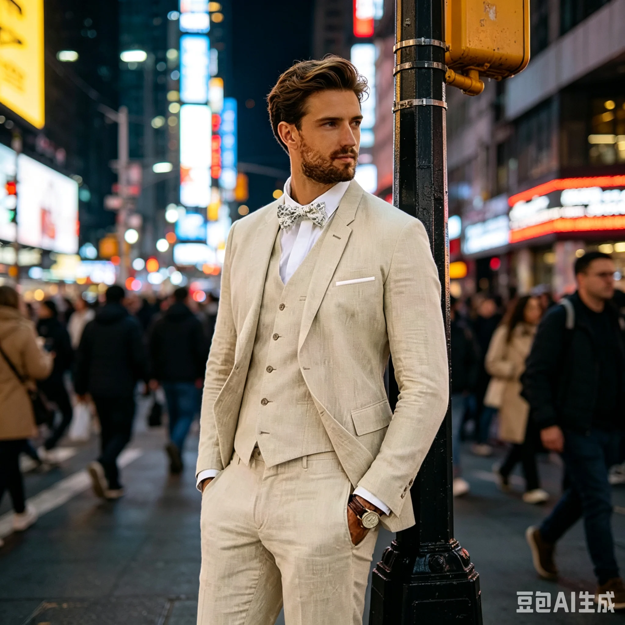 

Slim Fit Beige/Blue Linen Men Suits Single Breasted Notch Lapel Blazer Vest Pants Summer Beach 3 Piece Wedding Costume Homme