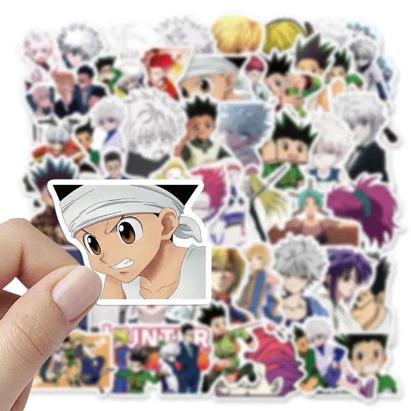 50pcs Anime HUNTER×HUNTER Killua GON Series Graffiti Stickers Suitable for Helmet Wall Decoration DIY Sticker Pack