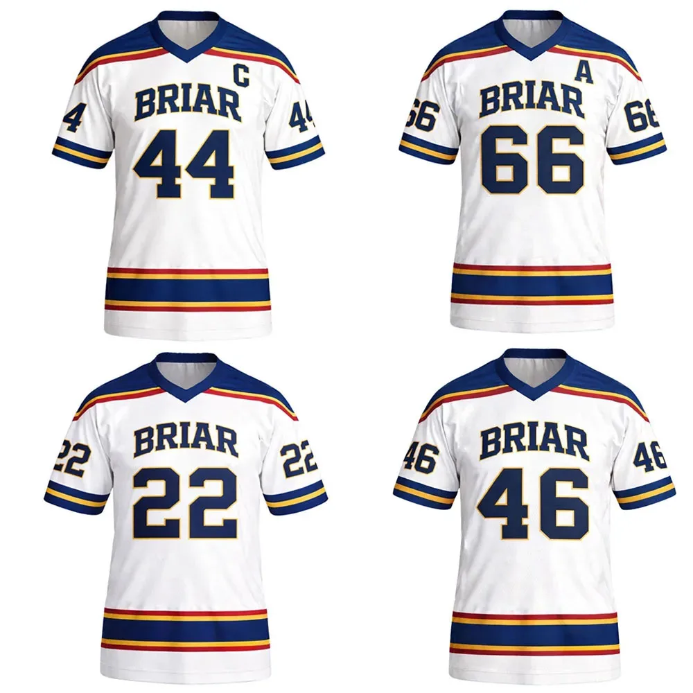 Off Campus Briar University Jersey Graham 44 22 DI LAURENTIS 66 Tucker46 T-shirt V-neck Short Sleeve Men Women Tees 3D Print