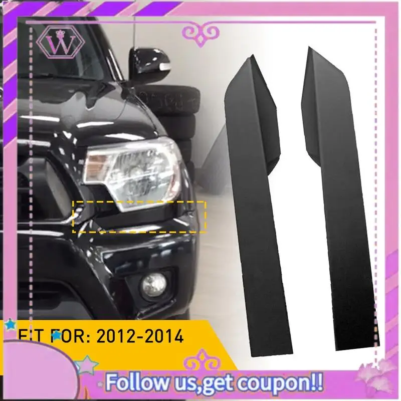 

Latest 1Pair Car Bumper Filler Decorative Strip Parts For TOYOTA TACOMA 2.7L 4.0L 2012-2015 Black Bumper Trim 52503-04900 52502-