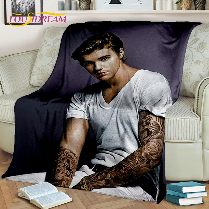 Popular Singer Justin Bieber JBiebs Blanket,Soft Throw Blanket for