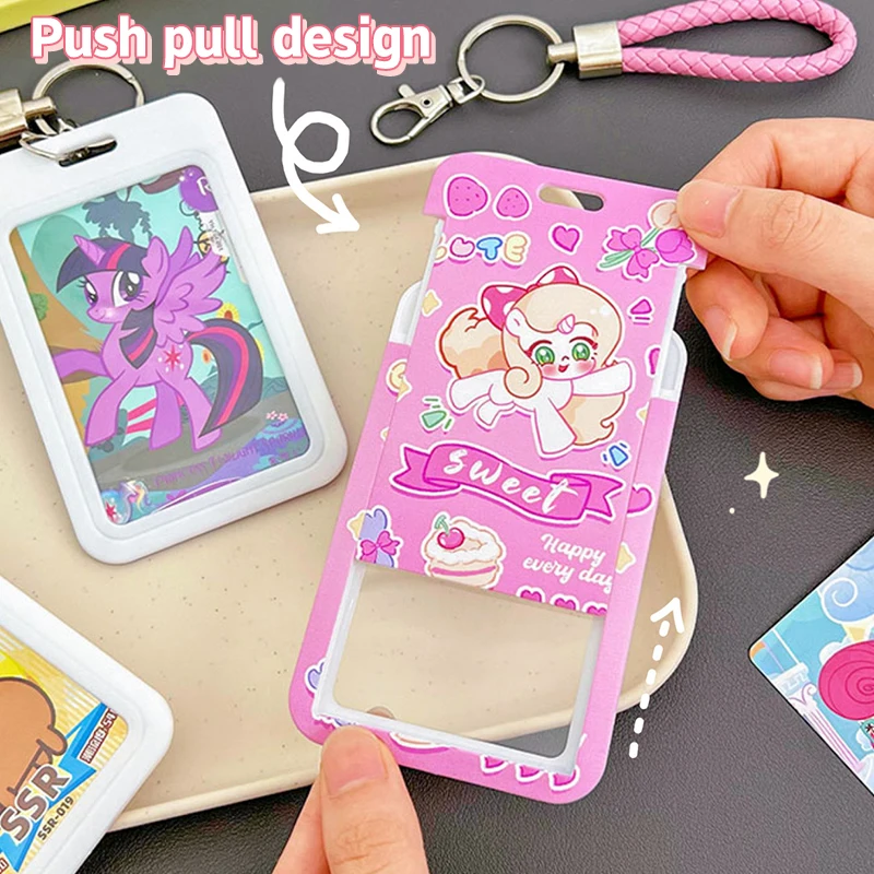 Мультяшная капибара, контроль доступа к автобусу, карта метро, анти-потерянный рукав для карт, модная школьная сумка, подвеска, милый защитный чехол для карт