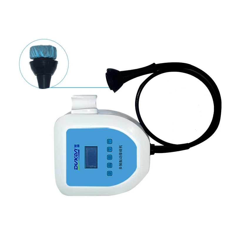 Professional Multi-frequency Vibration Sputum Extractor with various percussion heads