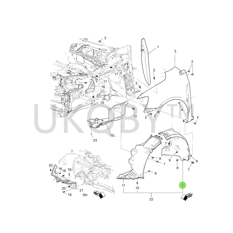 9057531 Suitable for Bu ic k water hose Parts of wiper spray bottle water inlet pipe