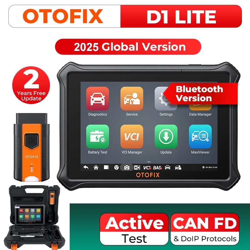 

OTOFIX D1 LITE OBD2 Scanner Car Diagnostic Tool Bluetooth Wireless Bi-Directional Control OBD Automotive Scan Tool Active Test