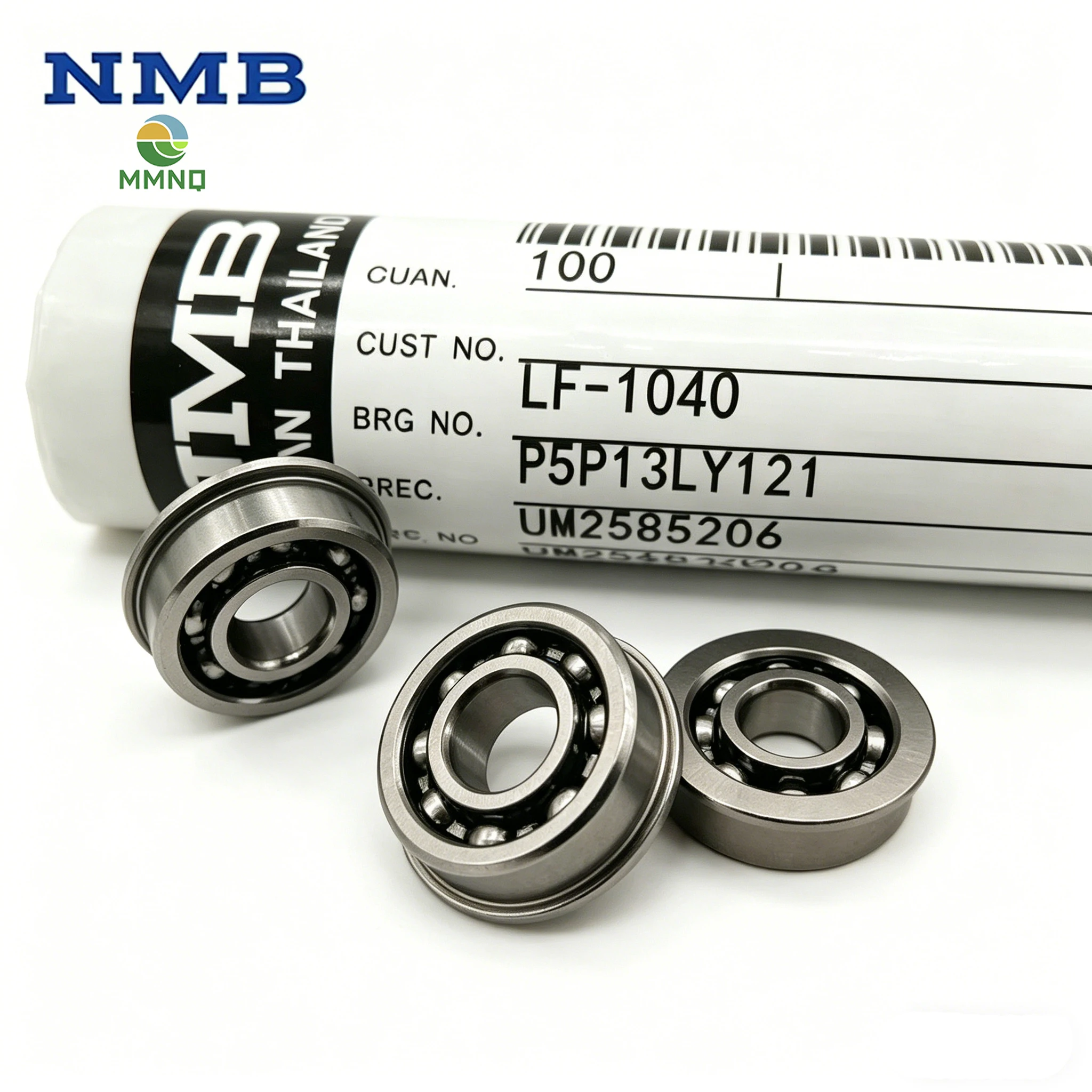 NMB LF-1040 Micro Precision Bearing 4x10x3mm MF104 Open Flange High Speed Miniature Rolling Bearing