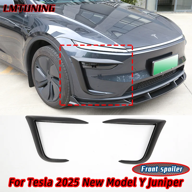 

For Tesla 2025 Model Y Juniper Protective Cover spoiler Decorative strips for the front and rear bumper air intakes Accessories