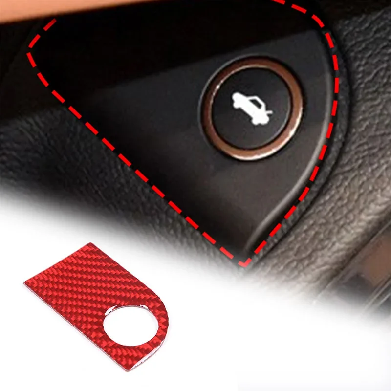 

For Maserati Ghibli 2014-2022 Soft Carbon Fiber Car Indoor Trunk Switch Decorative Sticker Interior Accessories